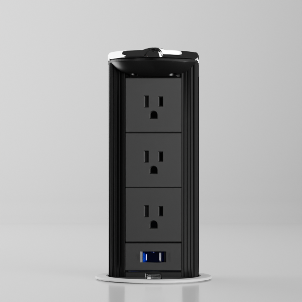 MK3 Pull-Up Power Outlet (US)