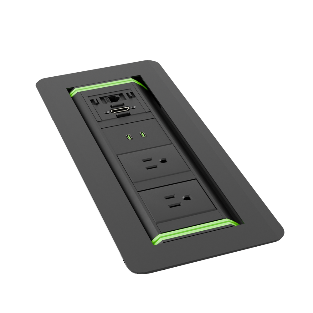 One-Touch Boardroom Power Outlet (US)