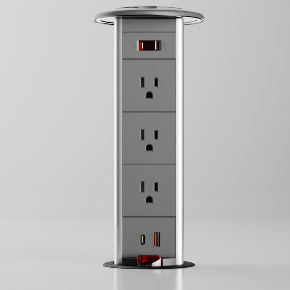 PD 4 Pull-Up Power Outlet (US)