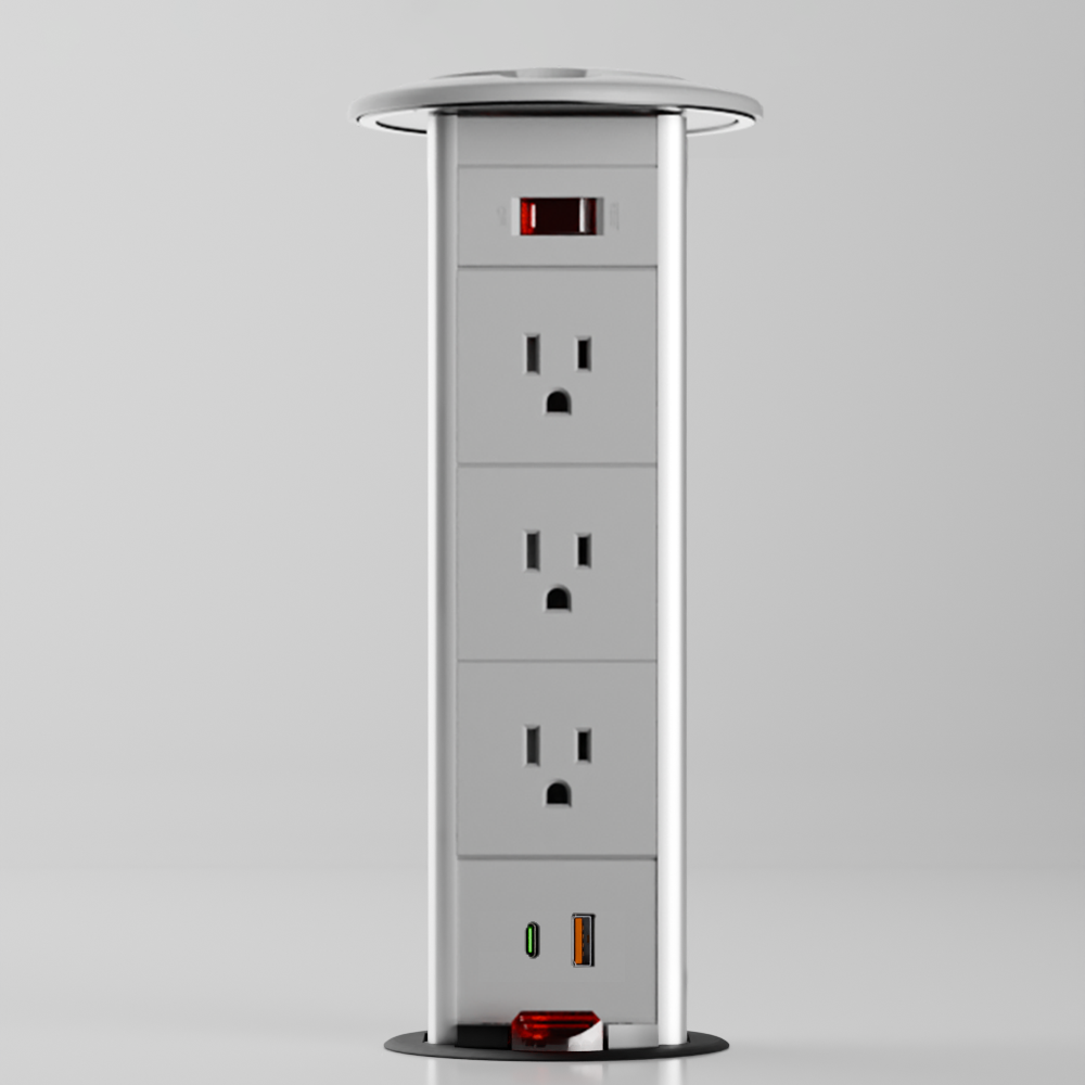 PD 4 Pull-Up Power Outlet (US)