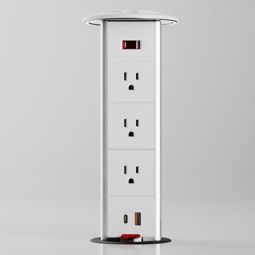 PD 4 Pull-Up Power Outlet (US)