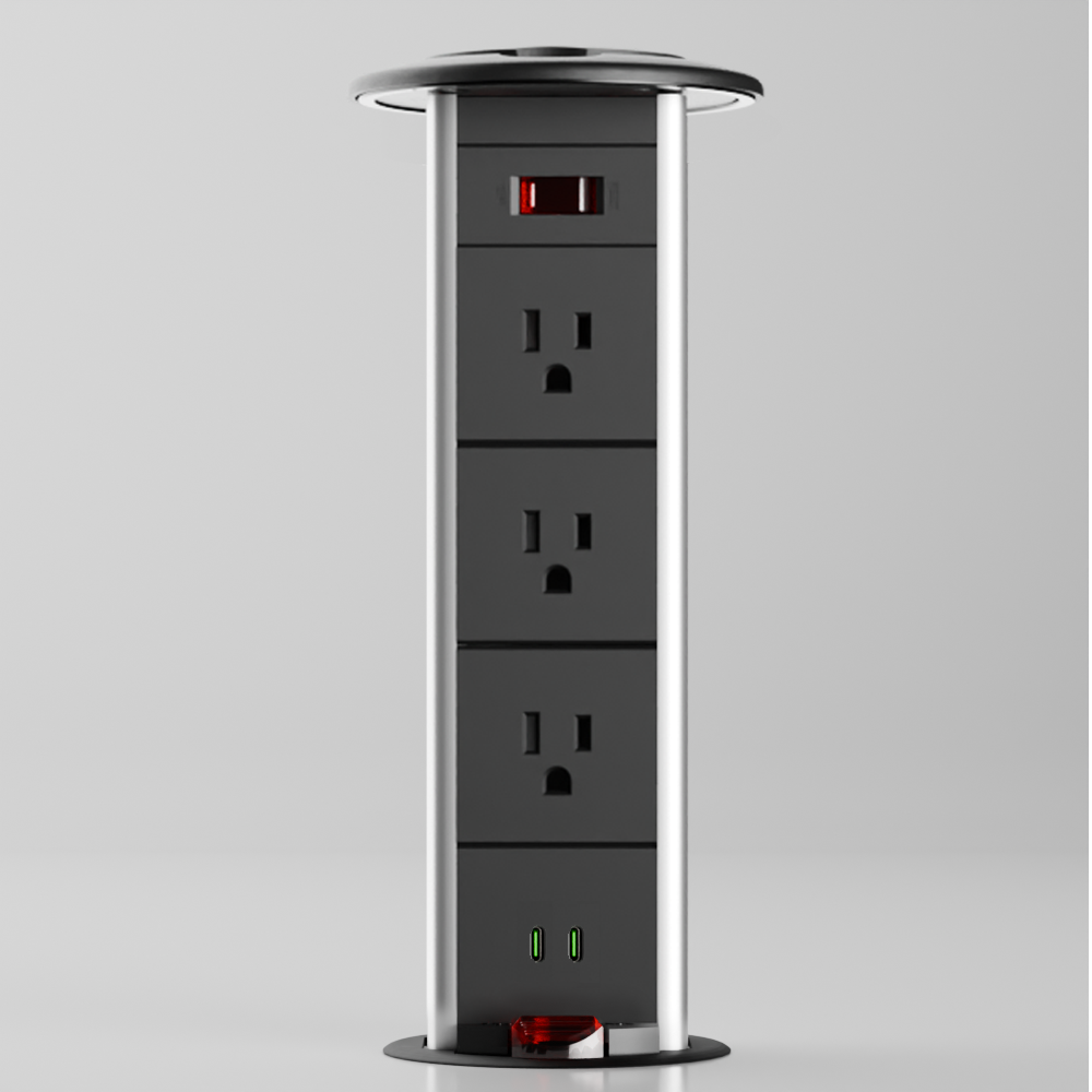 PD 4 Pull-Up Power Outlet (US)