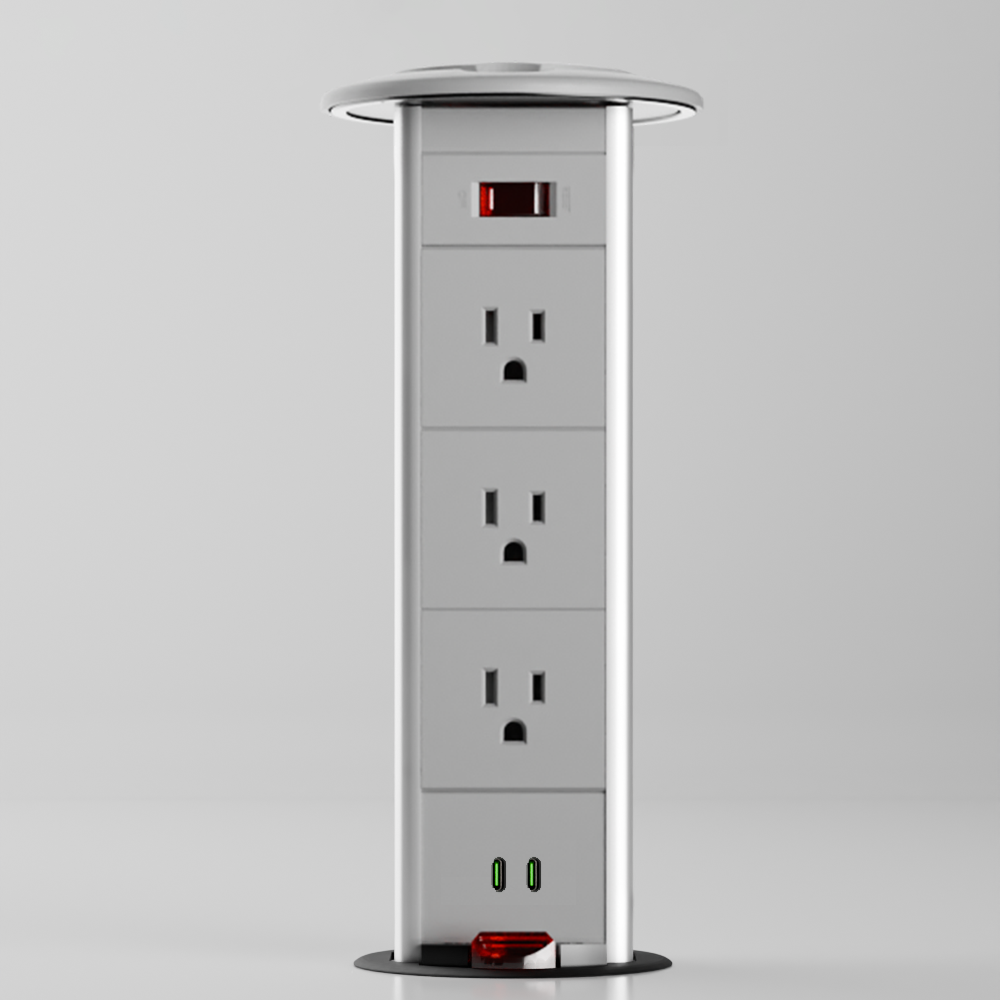 PD 4 Pull-Up Power Outlet (US)