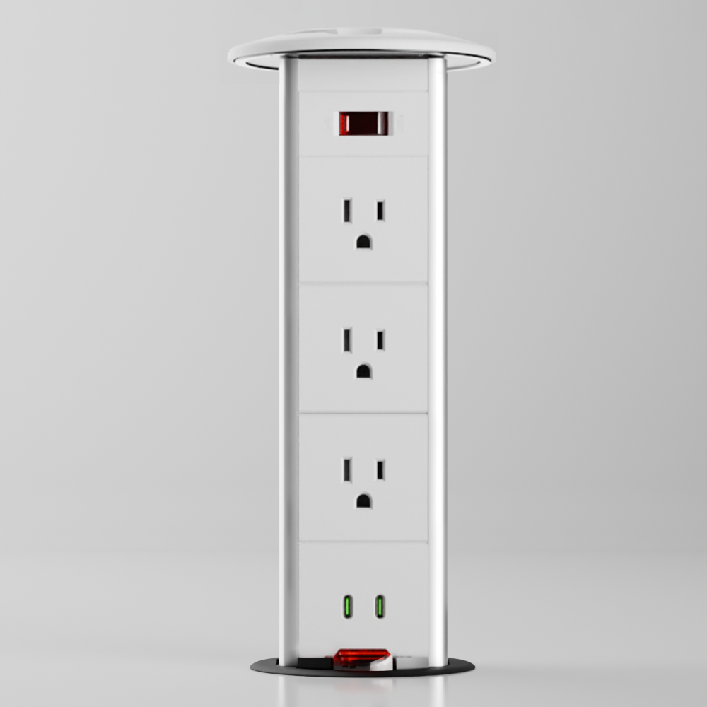 PD 4 Pull-Up Power Outlet (US)