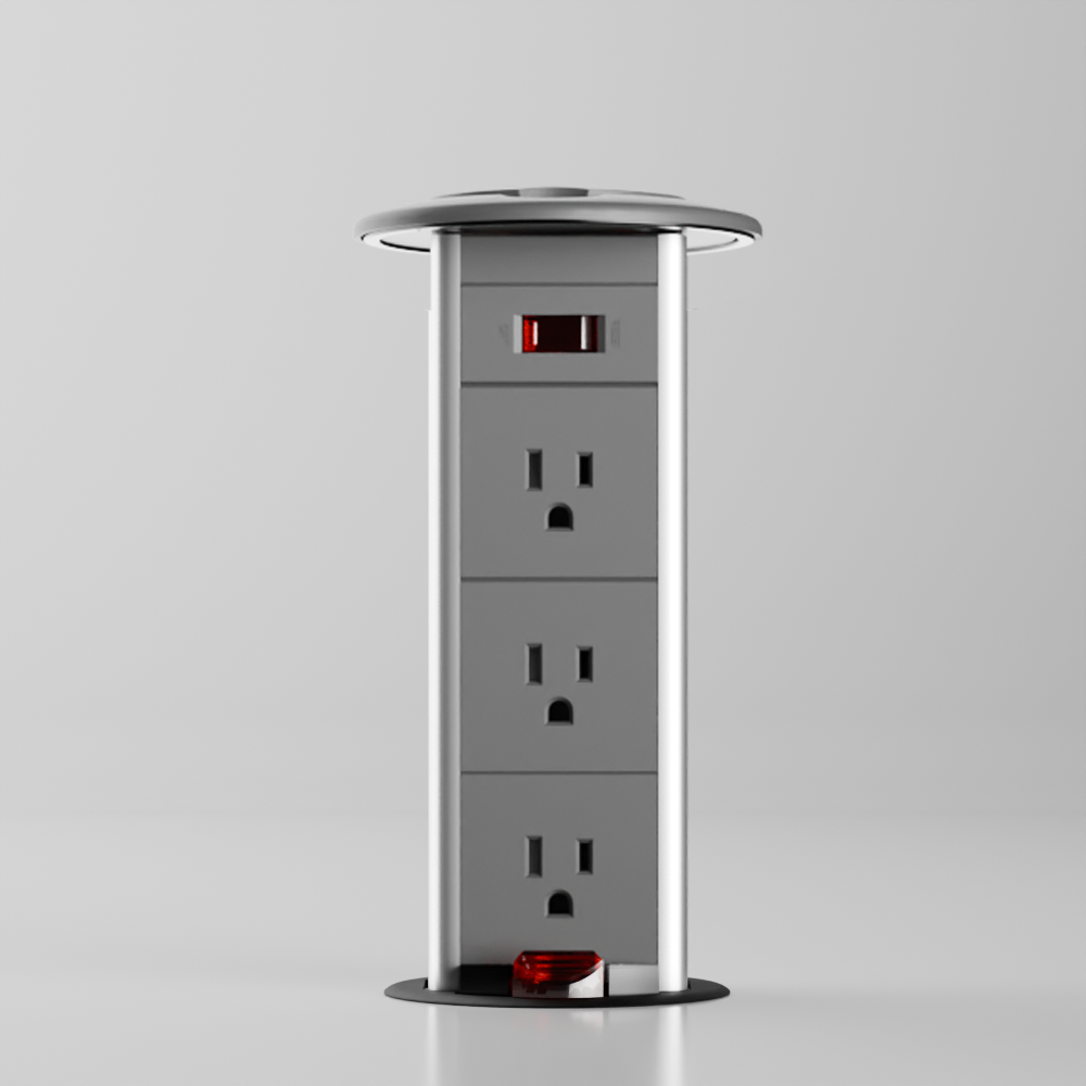 PD 4 Pull-Up Power Outlet (US)
