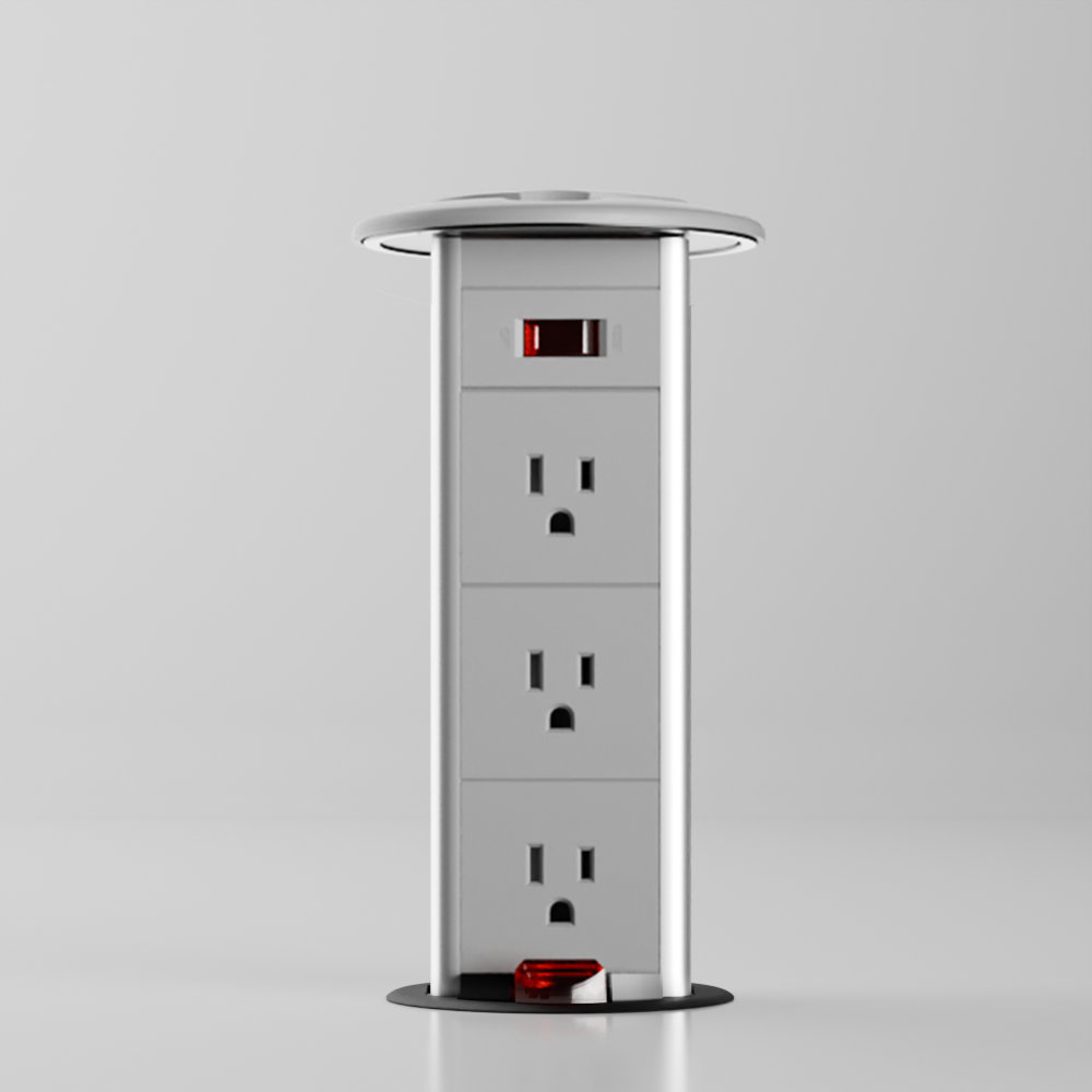 PD 4 Pull-Up Power Outlet (US)