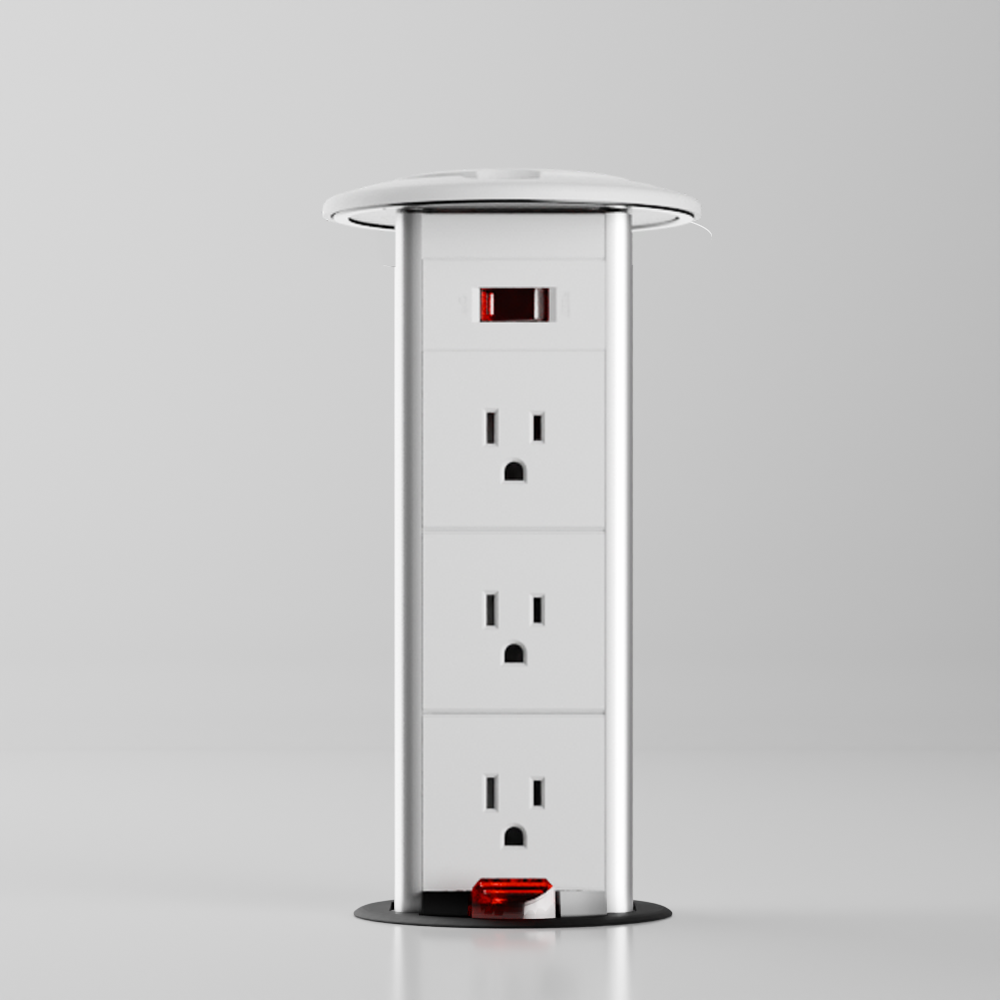 PD 4 Pull-Up Power Outlet (US)