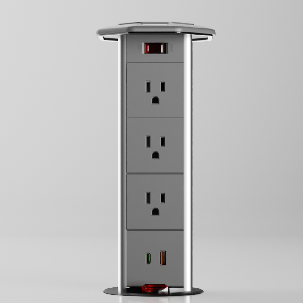 PD 5 Pull-Up Power Outlet (US)
