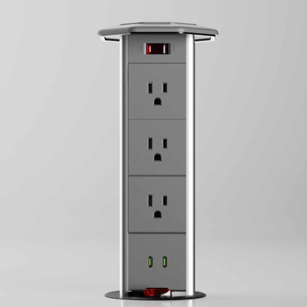 PD 5 Pull-Up Power Outlet (US)
